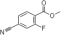 4-氰基-2-氟苯甲酸甲酯分子结构 (CAS 175596-01-7)