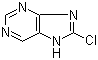 8-氯嘌呤分子结构 (CAS 17587-87-0)