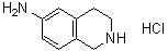 6-氨基-1,2,3,4-四氢异喹啉盐酸盐分子结构 (CAS 175871-42-8)