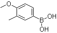 4-甲氧基-3-甲基苯硼酸分子结构 (CAS 175883-62-2)