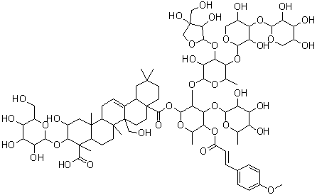 瓜子金皂苷 XXXII分子结构 (CAS 176182-04-0)