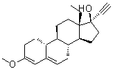 (17alpha)-13-乙基-3-甲氧基-18,19-二去甲孕甾-3,5-二烯-20-炔-17-醇分子结构 (CAS 176254-10-7)