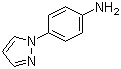 4-(1H-吡唑-1-基)苯胺分子结构 (CAS 17635-45-9)