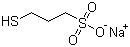 3-巯基-1-丙磺酸钠分子结构 (CAS 17636-10-1)