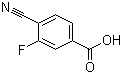 结构式 CAS# 176508-81-9, 4-氰基-3-氟苯甲酸