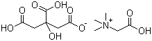 柠檬酸甜菜碱分子结构 (CAS 17671-50-0)