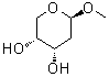 甲基 2-脱氧-beta-D-赤式-吡喃戊糖苷分子结构 (CAS 17676-20-9)