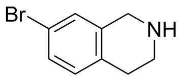 7-溴-1,2,3,4-四氢异喹啉分子结构 (CAS 17680-55-6)