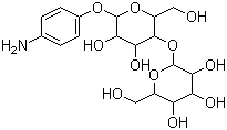 对氨基苯基 beta-D-乳吡喃糖苷分子结构 (CAS 17691-02-0)