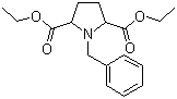 1-苄基-2,5-吡咯烷二羧酸二乙酯分子结构 (CAS 17740-40-8)