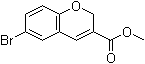 6-溴-2H-苯并吡喃-3-羧酸甲酯分子结构 (CAS 177496-79-6)