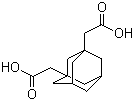 structure of CAS# 17768-28-4, 1,3-Adamantanediacetic acid;2-[3-(Carboxymethyl)-1-adamantyl]acetic acid