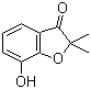 7-羟基-2,2-二甲基-3(2H)-苯并呋喃酮分子结构 (CAS 17781-16-7)