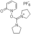 O-(1,2-Dihydro-2-oxo-1-pyridyl)-N,N,N',N'-bis(tetramethylene)uronium hexafluorophosphate molecular structure (CAS 177966-55-1)