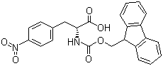 Fmoc-4-nitro-D-phenylalanine molecular structure (CAS 177966-63-1)