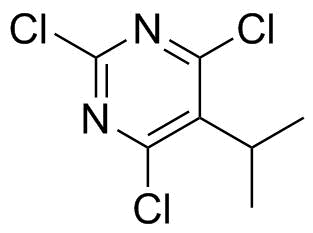 2,4,6-Trichloro-5-isopropylpyrimidine molecular structure (CAS 1780-42-3)