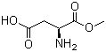 L-天门冬氨酸 1-甲酯分子结构 (CAS 17812-32-7)