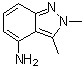 2,3-二甲基-2H-吲唑-4-胺分子结构 (CAS 1782433-66-2)