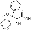 2-羟基-3-甲氧基-3,3-二苯基丙酸分子结构 (CAS 178306-51-9)
