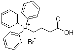 (3-羧丙基)三苯基溴化膦分子结构 (CAS 17857-14-6)