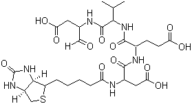 生物素-天冬氨酰-谷氨酰-缬氨酰-天冬氨醛分子结构 (CAS 178603-73-1)