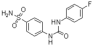 4-[[[(4-氟苯基)氨基]羰基]氨基]苯磺酰胺分子结构 (CAS 178606-66-1)