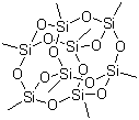 结构式 CAS# 17865-85-9, 八甲基-POSS; 八甲基八硅倍半氧烷