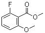 2-氟-6-甲氧基苯甲酸甲酯分子结构 (CAS 178747-79-0)