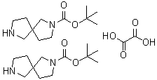 2,7-二氮杂螺[4.4]壬烷-2-羧酸叔丁酯半草酸盐分子结构 (CAS 1788054-69-2)