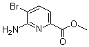 6-氨基-5-溴吡啶-2-羧酸甲酯分子结构 (CAS 178876-82-9)