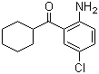 2-氨基-5-氯苯基环己甲酮分子结构 (CAS 1789-30-6)