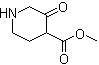 3-Oxo-4-piperidinecarboxylic acid methyl ester molecular structure (CAS 179023-37-1)
