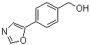 4-(5-恶唑基)苯甲醇分子结构 (CAS 179057-18-2)