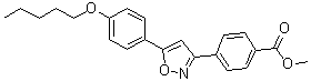 4-[5-(4-戊氧基苯基)异恶唑-3-基]苯甲酸甲酯分子结构 (CAS 179162-64-2)