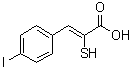 (2Z)-3-(4-Iodophenyl)-2-mercapto-2-propenoic acid molecular structure (CAS 179528-45-1)