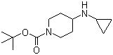1-叔丁氧羰基-4-(环丙基氨基)哌啶分子结构 (CAS 179557-01-8)