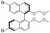 (R)-6,6'-Dibromo-2,2'-bis(methoxymethoxy)-1,1'-binaphthyl molecular structure (CAS 179866-74-1)