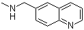 N-甲基-1-(6-喹啉基)甲胺分子结构 (CAS 179873-36-0)