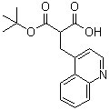 2-(4-Quinolinylmethyl)propanedioic acid 1-(1,1-dimethylethyl) ester molecular structure (CAS 1799439-14-7)