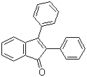 2,3-二苯基-1-茚酮分子结构 (CAS 1801-42-9)