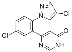 6-(5-氯-2-(4-氯-1H-1,2,3-三唑-1-基)苯基)嘧啶-4(3H)-酮分子结构 (CAS 1802430-55-2)
