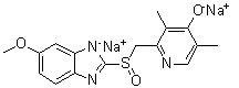 2-[[(6-Methoxy-1H-benzimidazol-2-yl)sulfinyl]methyl]-3,5-dimethyl-4-pyridinol sodium salt (1:2) molecular structure (CAS 1803449-15-1)