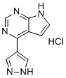 structure of CAS# 1803583-30-3, Ruxolitinib Diamine Impurity;4-{7H-pyrrolo[2,3-d]pyrimidin-4-yl}-1H-pyrazole hydrochloride
