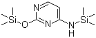 N-(三甲基硅基)-2-(三甲基硅氧基)-4-嘧啶胺分子结构 (CAS 18037-10-0)