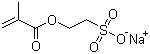 甲基丙烯酸 2-乙磺酸酯钠盐分子结构 (CAS 1804-87-1)