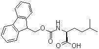 N-[芴甲氧羰基]-5-甲基-L-正亮氨酸分子结构 (CAS 180414-94-2)