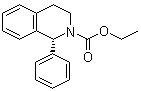 (R)-1-苯基-1,2,3,4-四氢异喹啉-2-甲酸乙酯分子结构 (CAS 180468-41-1)