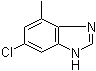 6-氯-4-甲基苯并咪唑分子结构 (CAS 180508-09-2)