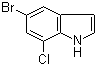 5-Bromo-7-chloro-1H-indole molecular structure (CAS 180623-89-6)