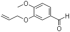 3-烯丙氧基-4-甲氧基苯甲醛分子结构 (CAS 18075-40-6)